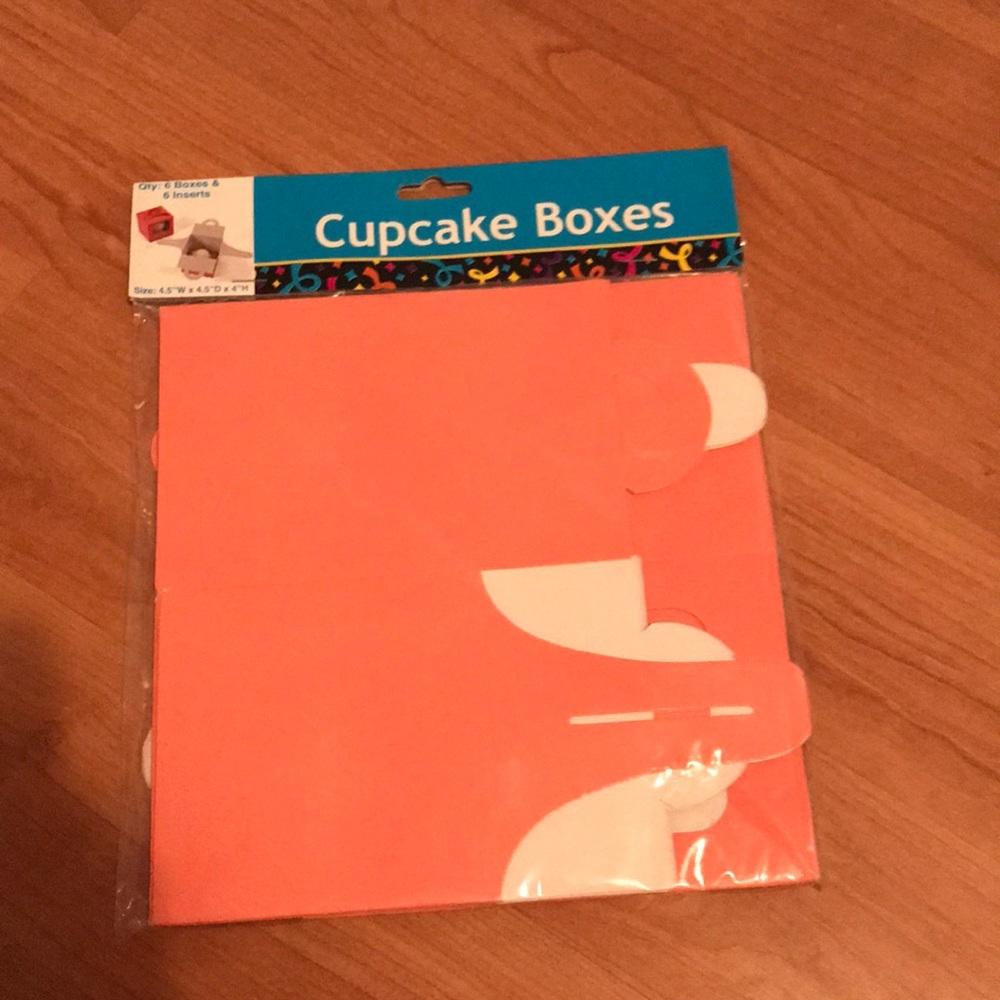 Coral Pink Cupcake To Go Boxes Gifts Favors
